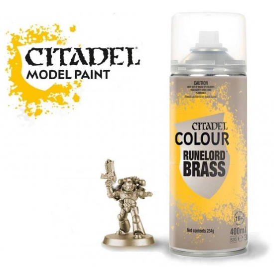 Games Workshop : Citadel Spray , RUNELORD BRASS (400ml)